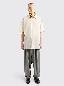 Jil Sander Relaxed Sheer Cotton Shirt Natural