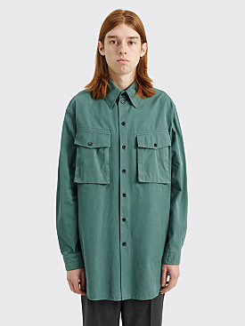 Lemaire Military Shirt Myrtle Green