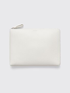 Lemaire Leather Document Holder Chalk