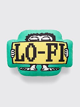 Lo-Fi Sign Pillow Kelly Green