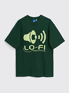 Lo-Fi Nature Sounds Tee Dark Forest Green