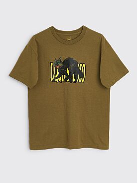 LQQK Cat T-shirt Army Green