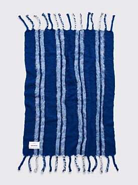 Magniberg Mohair Blanket Stripe Stripe Dark Blue