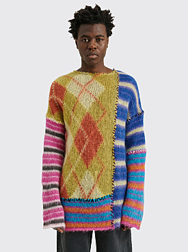 Marni Patchwork Mohair Sweater Multicolor