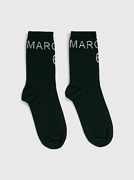 MM6 Maison Margiela Rib Wool Socks Black