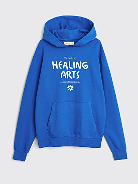 Museum of Peace & Quiet Healing Arts Hooded Sweatshirt Blue