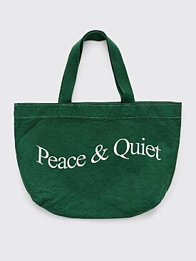 Museum of Peace & Quiet Wordmark Tote Bag Forest