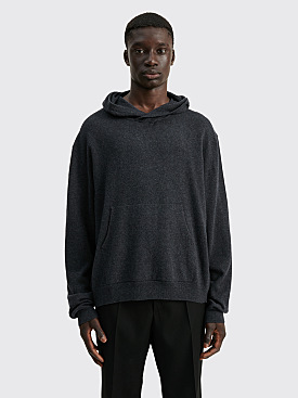 Our Legacy Hooded Knit Sweater Melange Anthracite