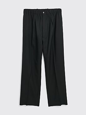 Random Identities Low Crotch Worker Trousers Black