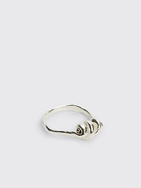 Seb Brown Swirl Ring Silver
