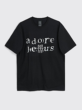 Second Best Adore Jesus T-shirt Black