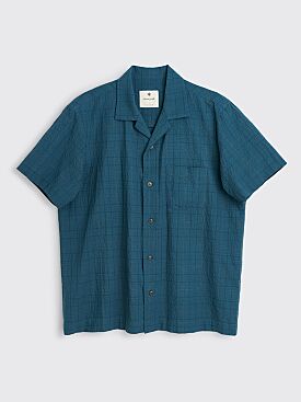 Snow Peak Co/Pe Washer Check Shirt Blue