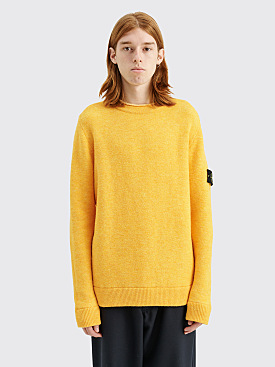 Stone Island Double-Face Crew Neck Knit Yellow
