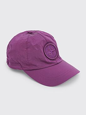 Stone Island Nylon Metal Econyl® Logo Cap Purple