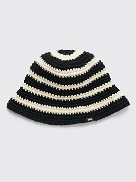 Stüssy Swirl Knit Bucket Hat Black