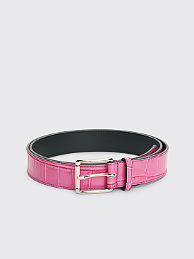 TRÈS BIEN everywear Leather Belt Faux Croco Pink