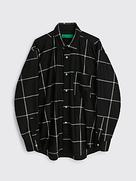 TRÈS BIEN everywear Oversized Classic Shirt Wool Check Black