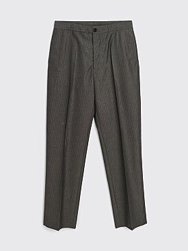 TRÈS BIEN everywear Drawstring Suit Pants Dark Grey Check