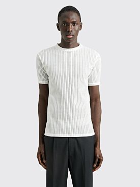 Winnie New York Pinstripe T-shirt Ivory White