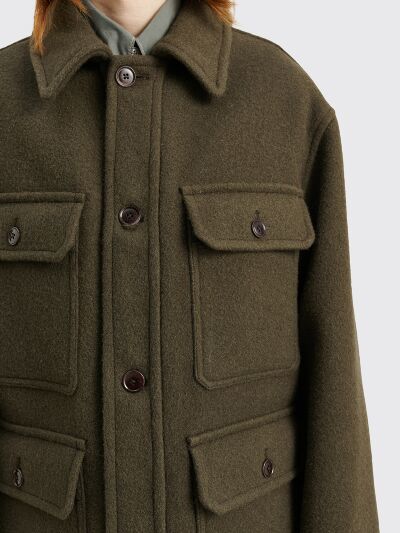 Lemaire Hunting Jacket Pewter Green - Très Bien