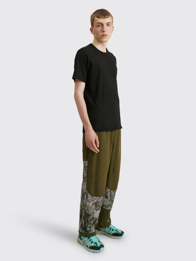 Green Buckled padded trousers, Snow Peak