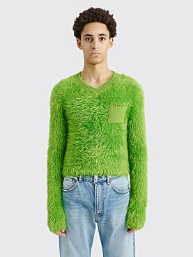 Acne Studios Fuzzy Sweater Apple Green