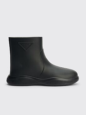 Prada Foam Rubber Ankle Boots Black