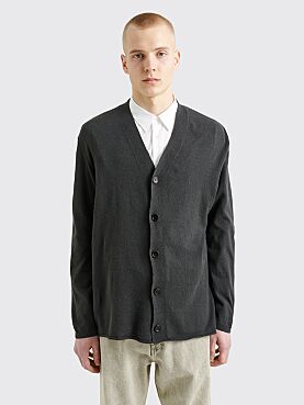 Our Legacy Knitted Habitable Silk Cardigan Anthracite Grey