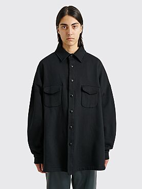 Random Identities Sweatshirt Overshirt Black