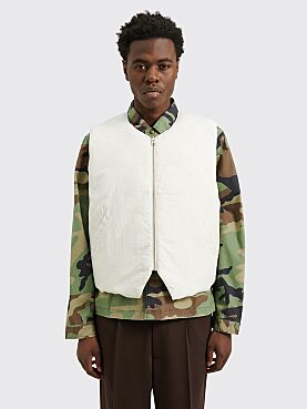 Stüssy Reversible Quilted Vest Cream White