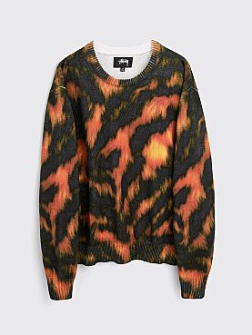 Stüssy Printed Fur Sweater Tiger