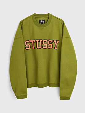 Stüssy Relaxed Oversized Crew Green
