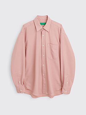 TRÈS BIEN everywear Oversized Classic Shirt Wool Mix Pink