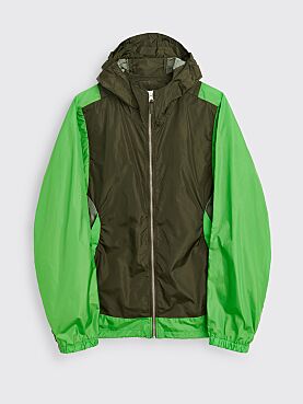 TRÈS BIEN everywear Panelled Sports Jacket Tech Moss Green