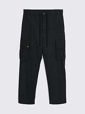 TRÈS BIEN everywear Cargo Pants Wool / Silk Dark Grey