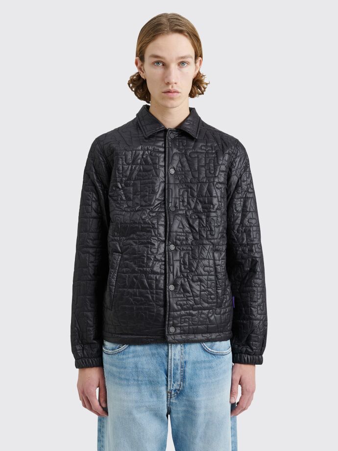 Fucking Awesome - quilted coaches jacket black