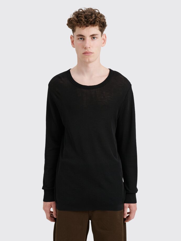 Lemaire - seamless long sleeve t-shirt black
