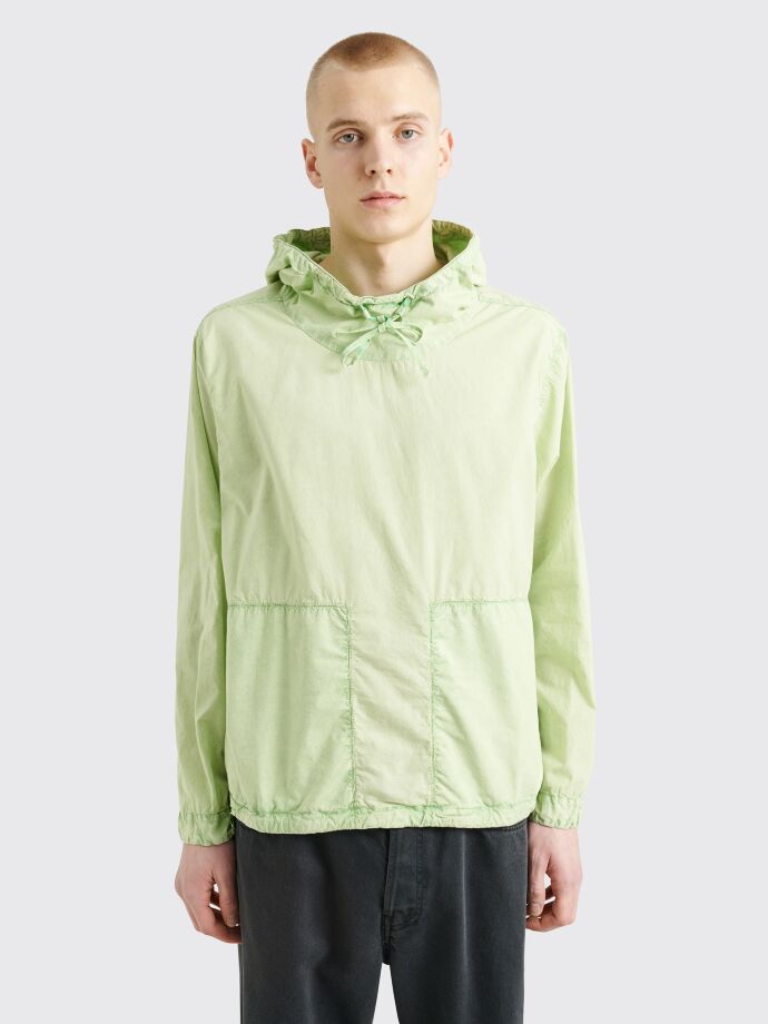 RANRA - steinn cotton hoodie light grass green
