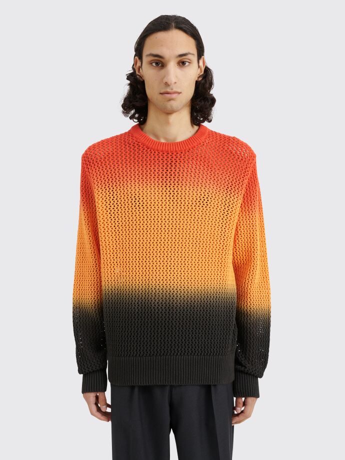 Stüssy - pigment dyed loose guage sweater lava