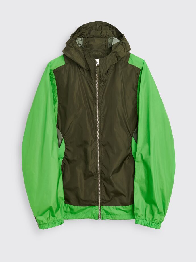 TRÈS BIEN everywear - panelled sports jacket tech moss green
