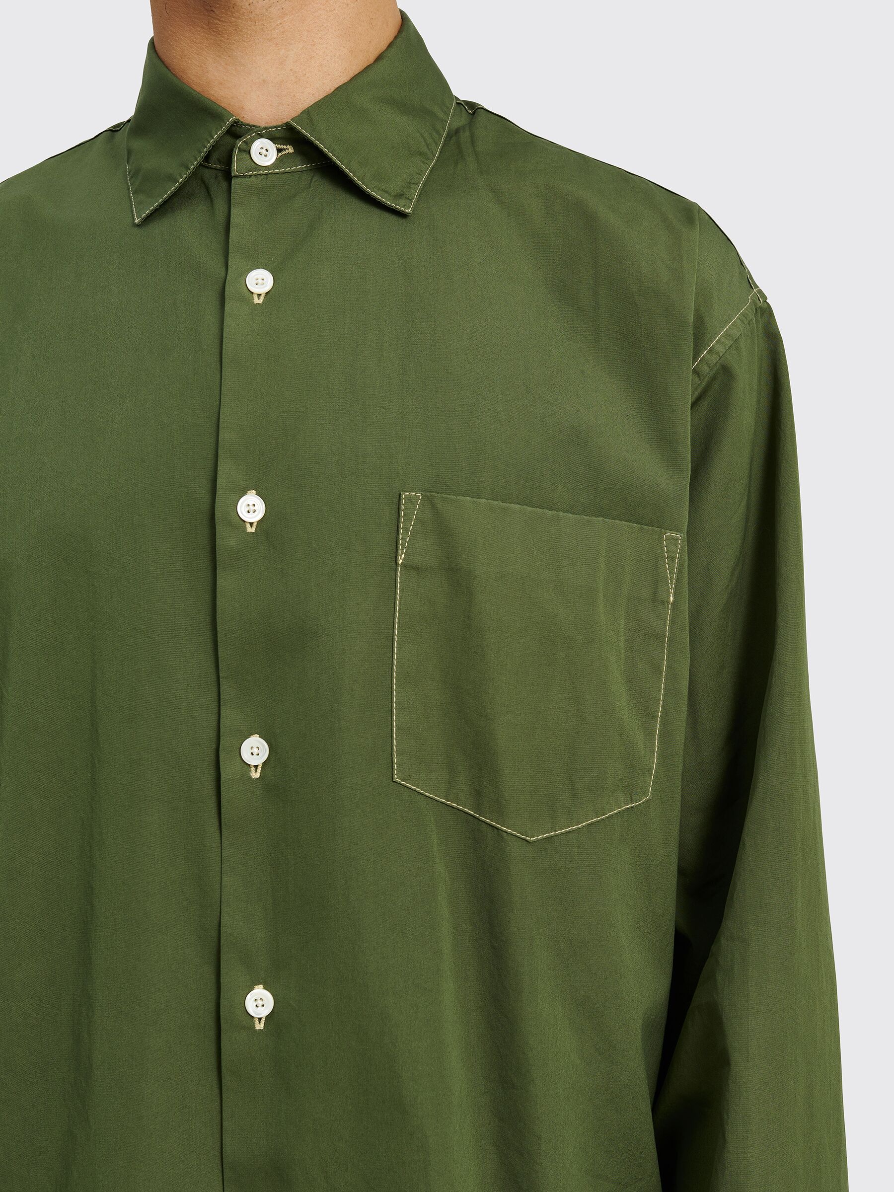 Très Bien - TRÈS BIEN everywear GD New Wave Shirt Dark Green