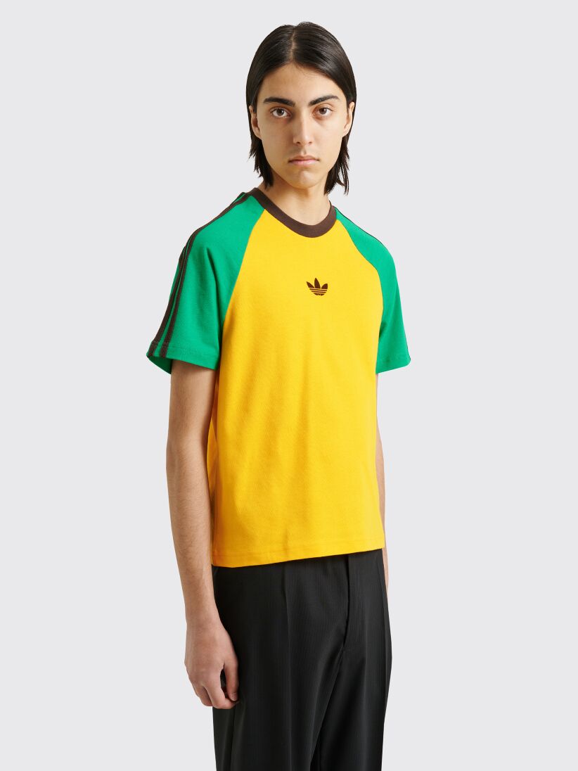 adidas x Wales Bonner Short Sleeve T-shirt Yellow / Green