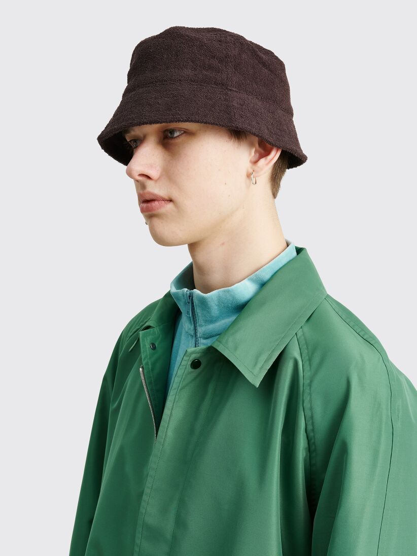 Très Bien - Auralee Terry Cloth Bucket Hat Brown Made By Kijima