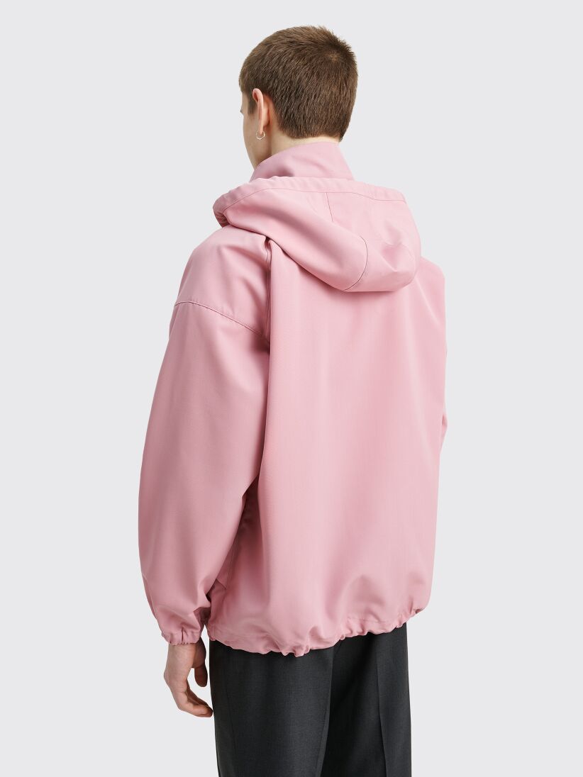 Très Bien - Auralee Wool Max Canvas Hooded Blouson Pink