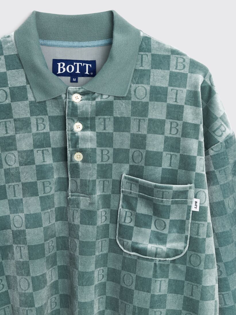 BoTT Checkerboard Velour Polo - ポロシャツ