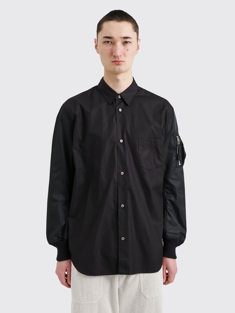Très Bien - Comme des Garçons Homme Bomber Sleeve Shirt Black