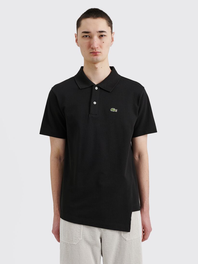 Très Bien - Comme des Garçons Shirt x Lacoste Cotton Polo Shirt Black