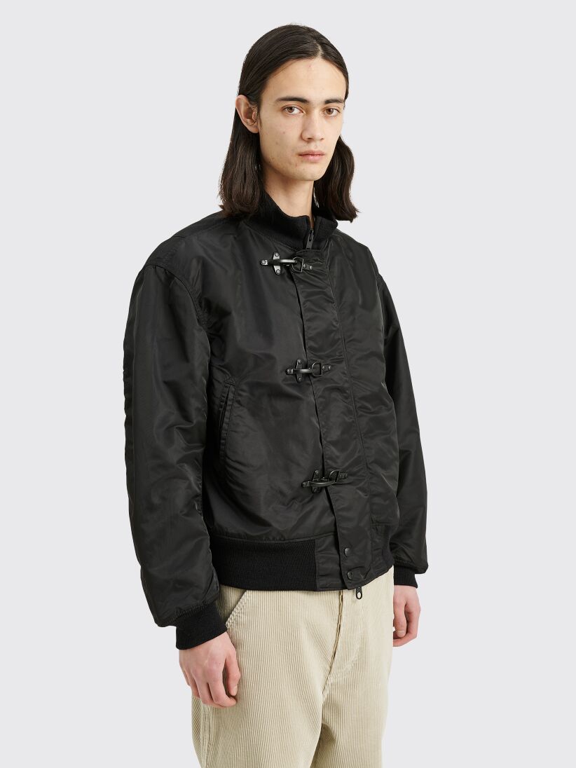 Très Bien - Engineered Garments Flight Satin Deck Jacket Black