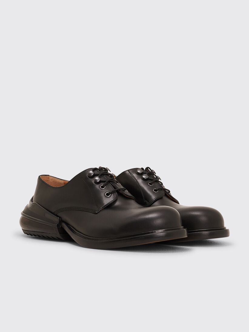 Très Bien - Maison Margiela Leather Derby Shoes Air Bag Heel Black