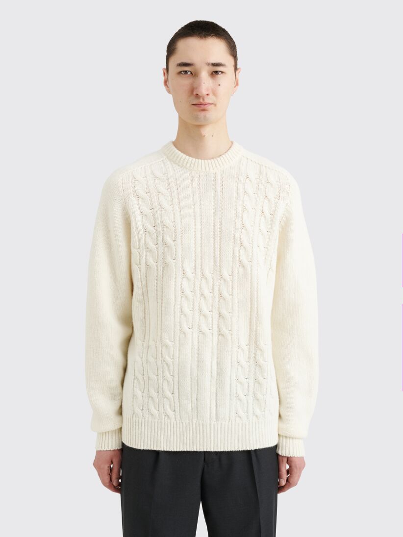 Très Bien - Noah Cable Sweater Natural